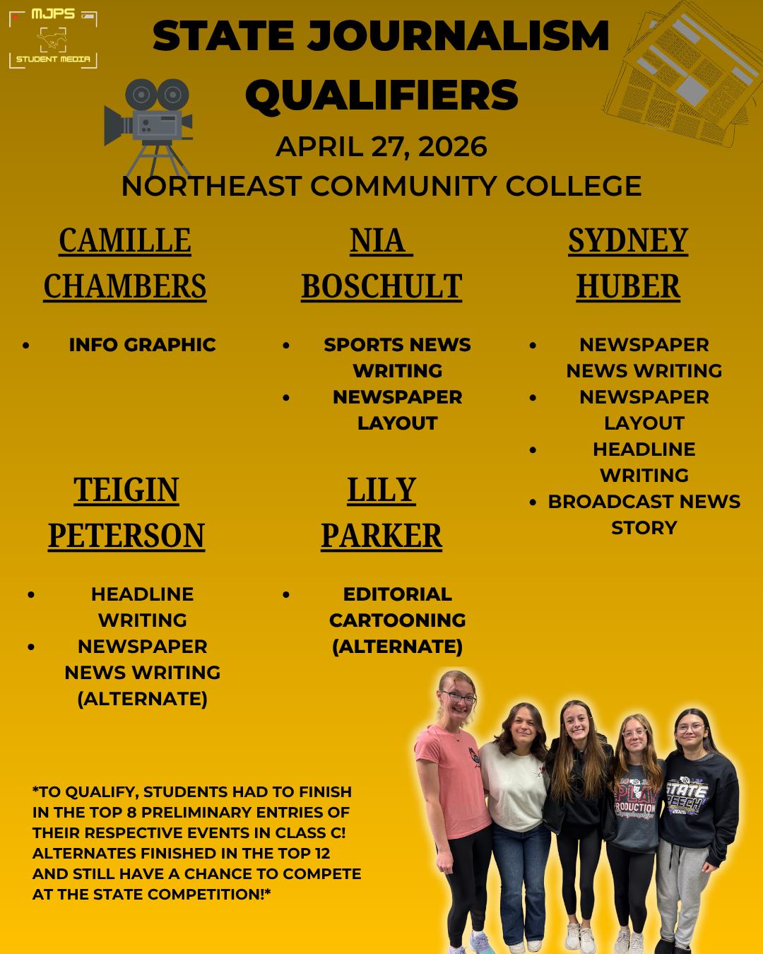 NSAA State Journalism Qualifiers 2026